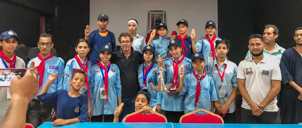 سيدي يحيى الغرب ... استقبال الأبطال للفرقة  المتوجة بجائزة أحسن إخراج مسرحي بالأردن
