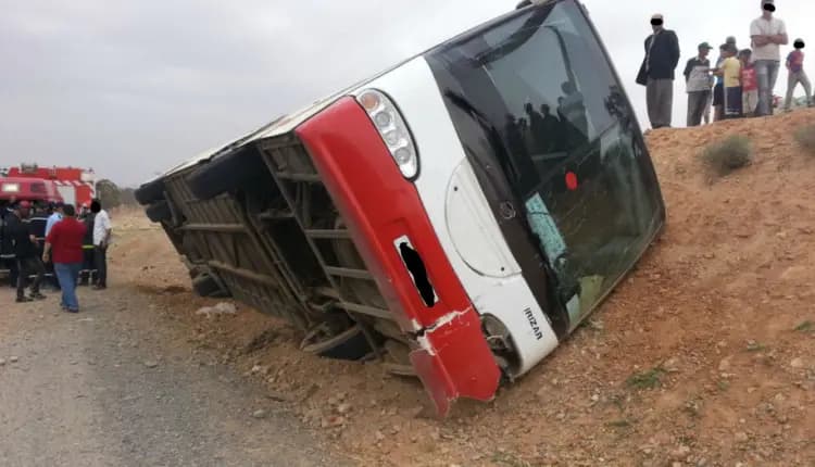 مستجدات حادثة سير « امسكرود ».. وفاة 4 أشخاص وإصابة 39 آخرين 10 منهم حالتهم صعبة