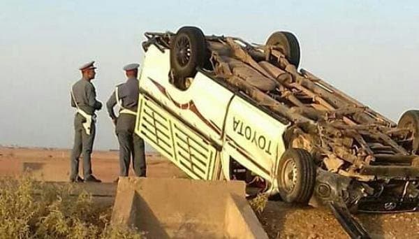 ضحايا في انقلاب "بيكوب" لنقل العمال الزراعيين باشتوكة