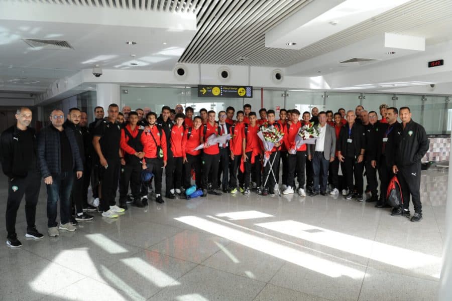 بعثة المنتخب الوطني لأقل من 17 سنة تحل بالمغرب