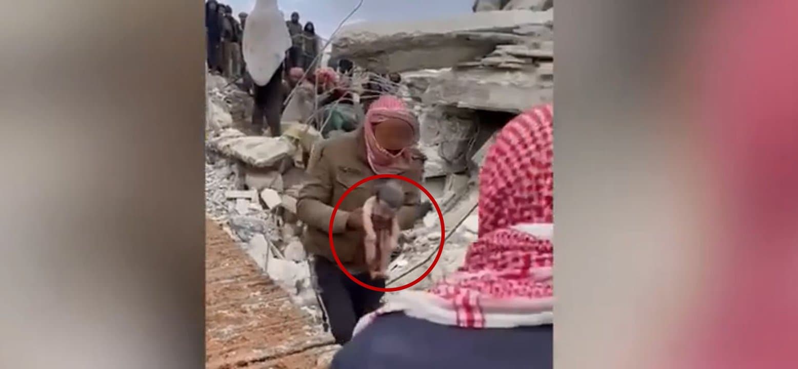 سوريا … رضيعة تولد بأعجوبة تحت الركام بعد مقتل والدتها