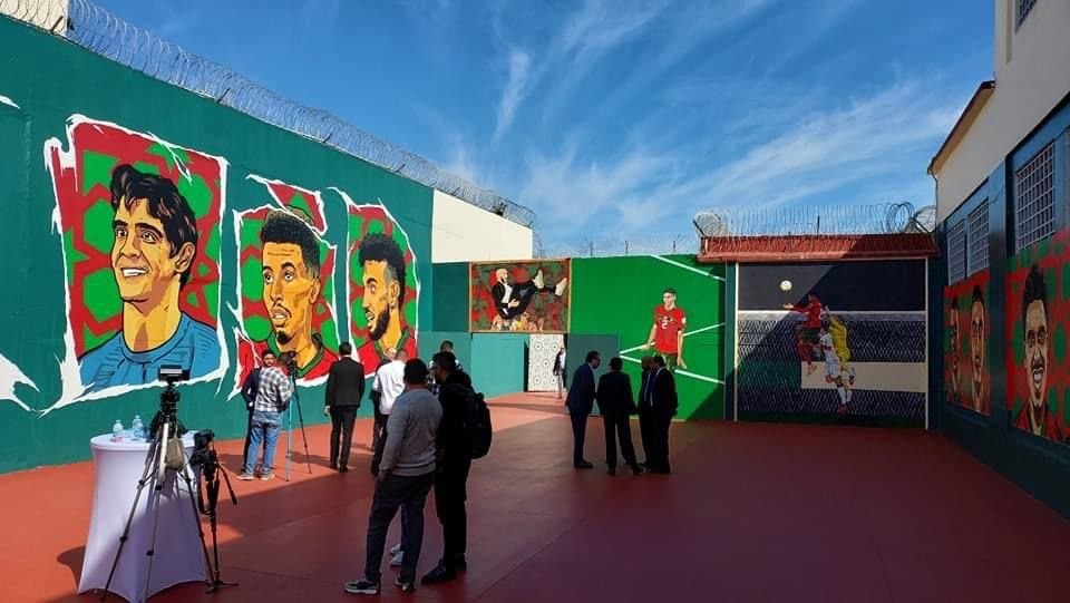 السجن المحلي سلا.. افتتاح الدورة 12 للجامعة الربيعية 2023 بحضور الفريق الوطني لكرة القدم