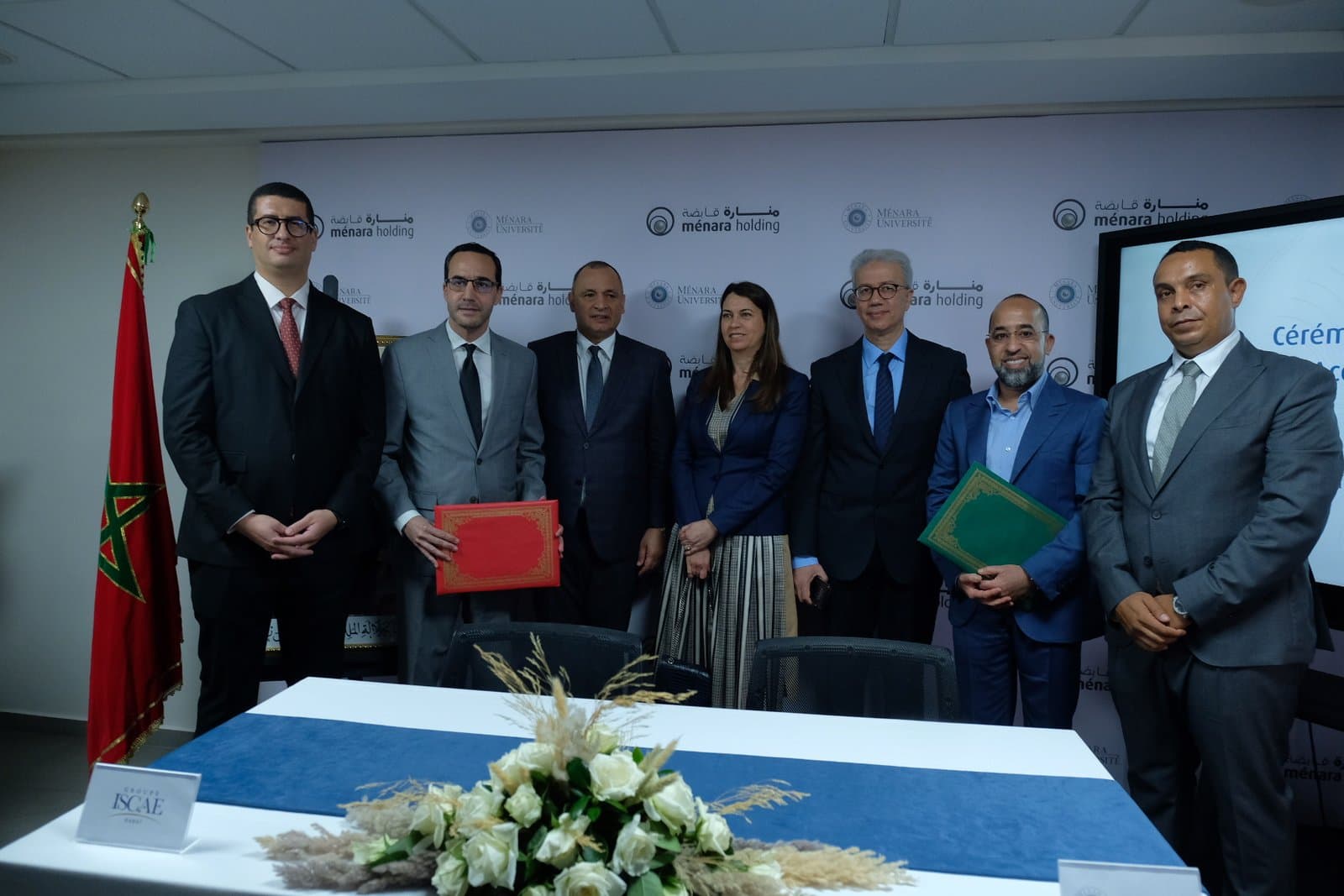 بلاغ صحفي : اثفاقية شراكة بين المعهد العالي للتجارة وإدارة المقاولات بالرباط وجامعة منارة بمراكش
