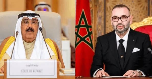 تهنئة من جلالة الملك إلى صاحب السمـو الشيـخ مشعل الأحمد الجابر الصباح .