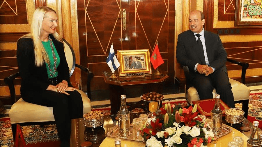 المغرب : السيد ميارة يجري مباحثات مع سفيرة فنلندا.