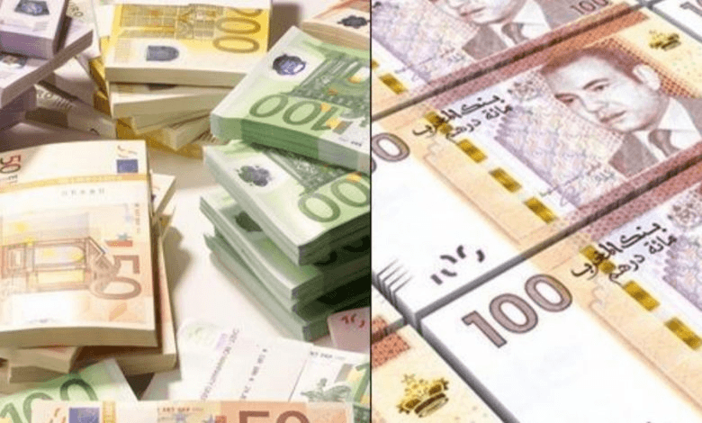 ارتفاع سعر صرف الدرهم أمام الدولار واليورو.