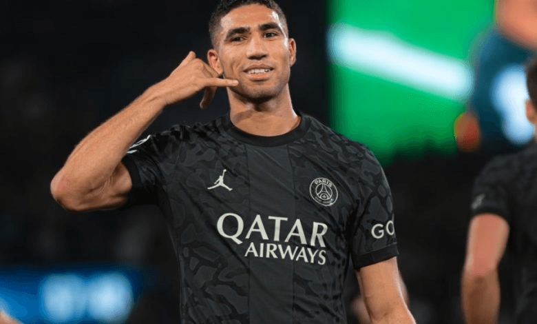 أشرف حكيمي ضمن قائمة أسرع لاعبي دوري أبطال أوروبا.