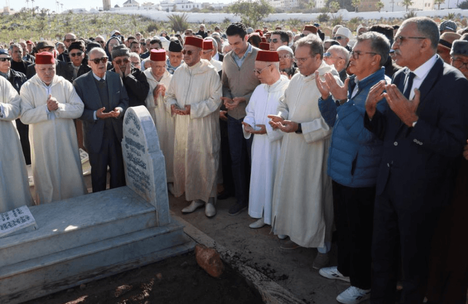 الرباط : تشييع جثمان الراحل عباس الجيراري مستشار صاحب الجلالة سابقا.