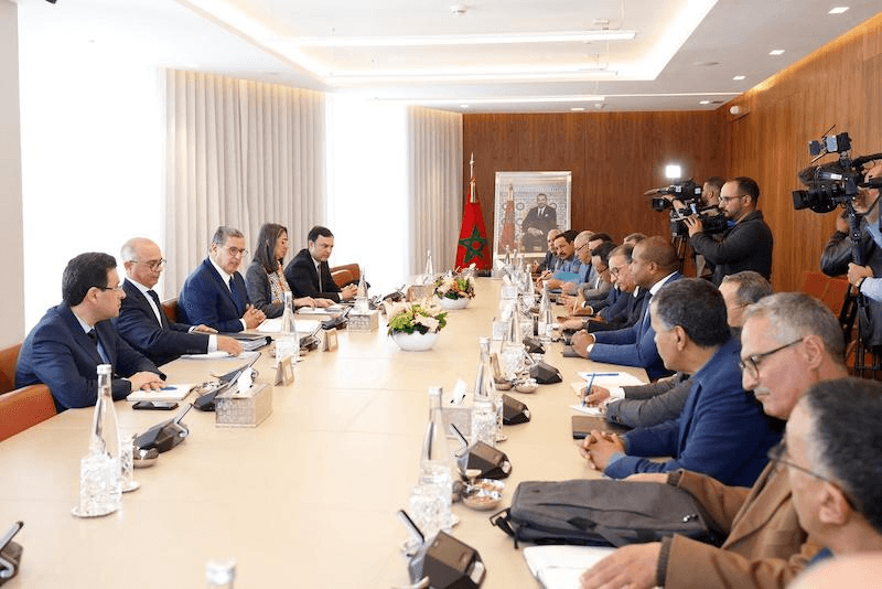 لقاء الثلاثاء 2 يناير 2024 : إطلاع النقابات وإبداء رأيها حول مسودة النظام الأساسي المعدل.