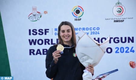  كأس العالم للرماية الرياضية 2024 : الإيطالية روسي جسيكا تفوز بالميدالية الذهبية لمسابقة التراب. 