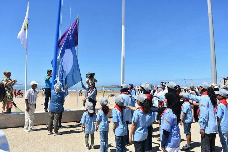 اللواء الأزرق الدولي‬ فوق شاطئ الصويرة