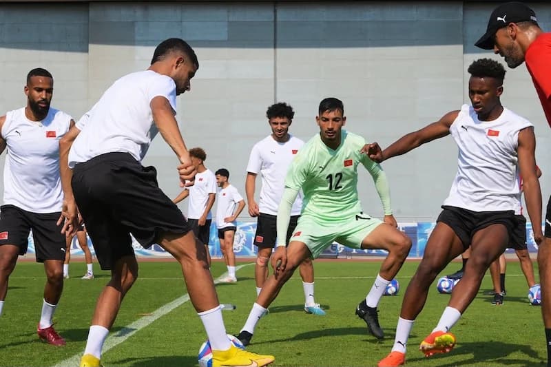 المنتخب المغربي الأولمبي يختتم استعداداته لمواجهة الولايات المتحدة
