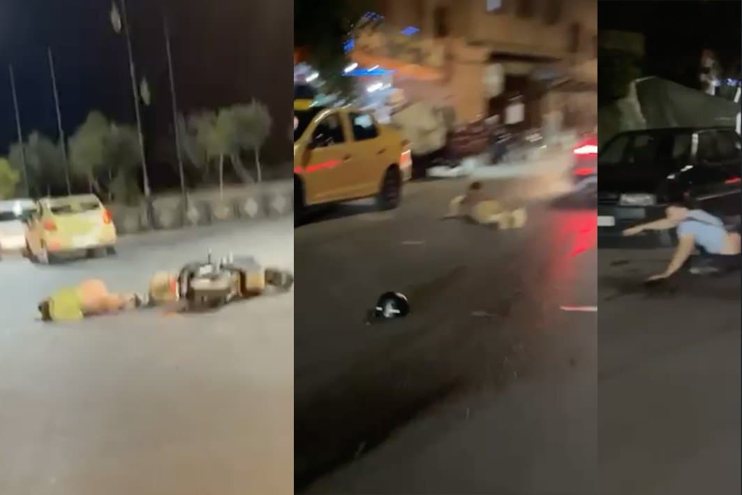 خطير .. مهاجر يدهس مواطنين بمراكش.. فيديو