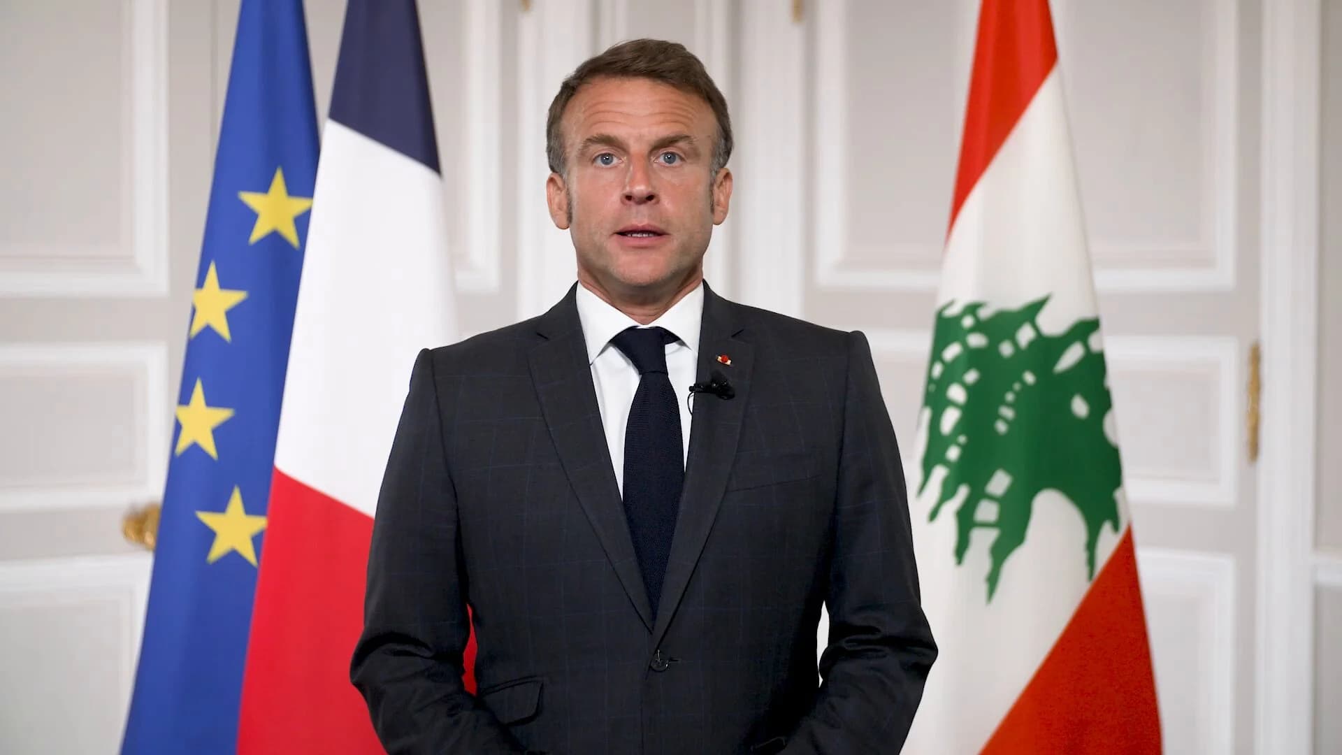 بالفيديو.. ماكرون: « الحرب ليست حتمية » ويؤكد دعم فرنسا للبنانيين