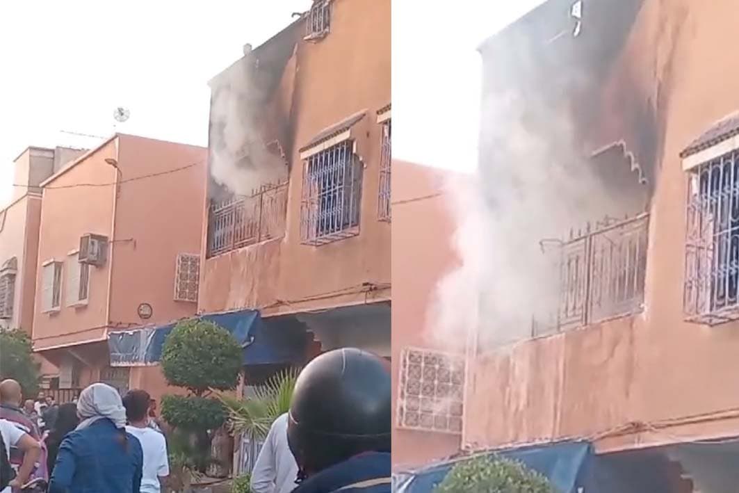 عاجل .. اندلاع حريق بمنزل في حي تاركة