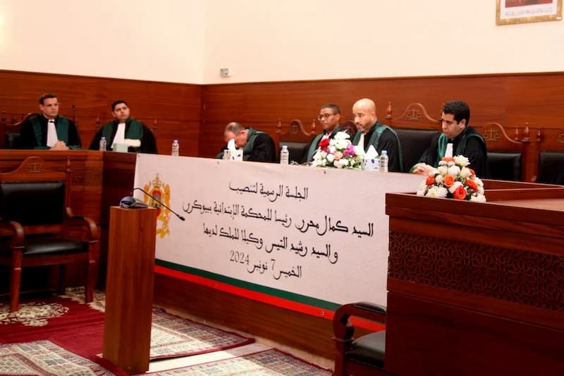 تنصيب رئيس ووكيل الملك في بيوكرى