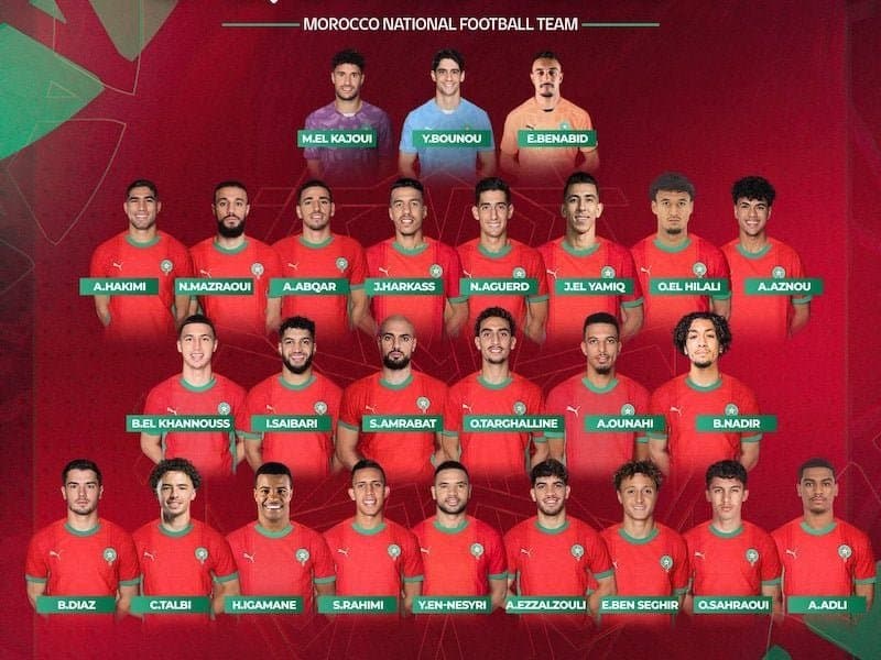 قائمة المنتخب المغربي لمواجهتي النيجر وتنزانيا في تصفيات كأس العالم 2026