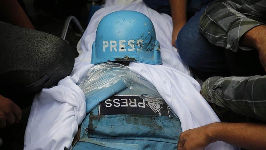 مقتل 5 صحافيين فلسطينيين في غزة