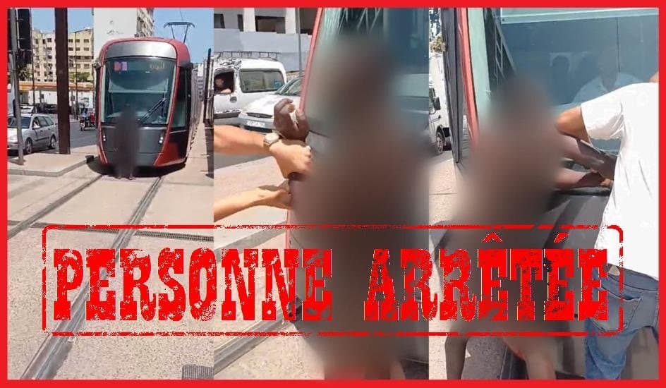 الدار البيضاء: توقيف شخص عرقل حركة الترامواي