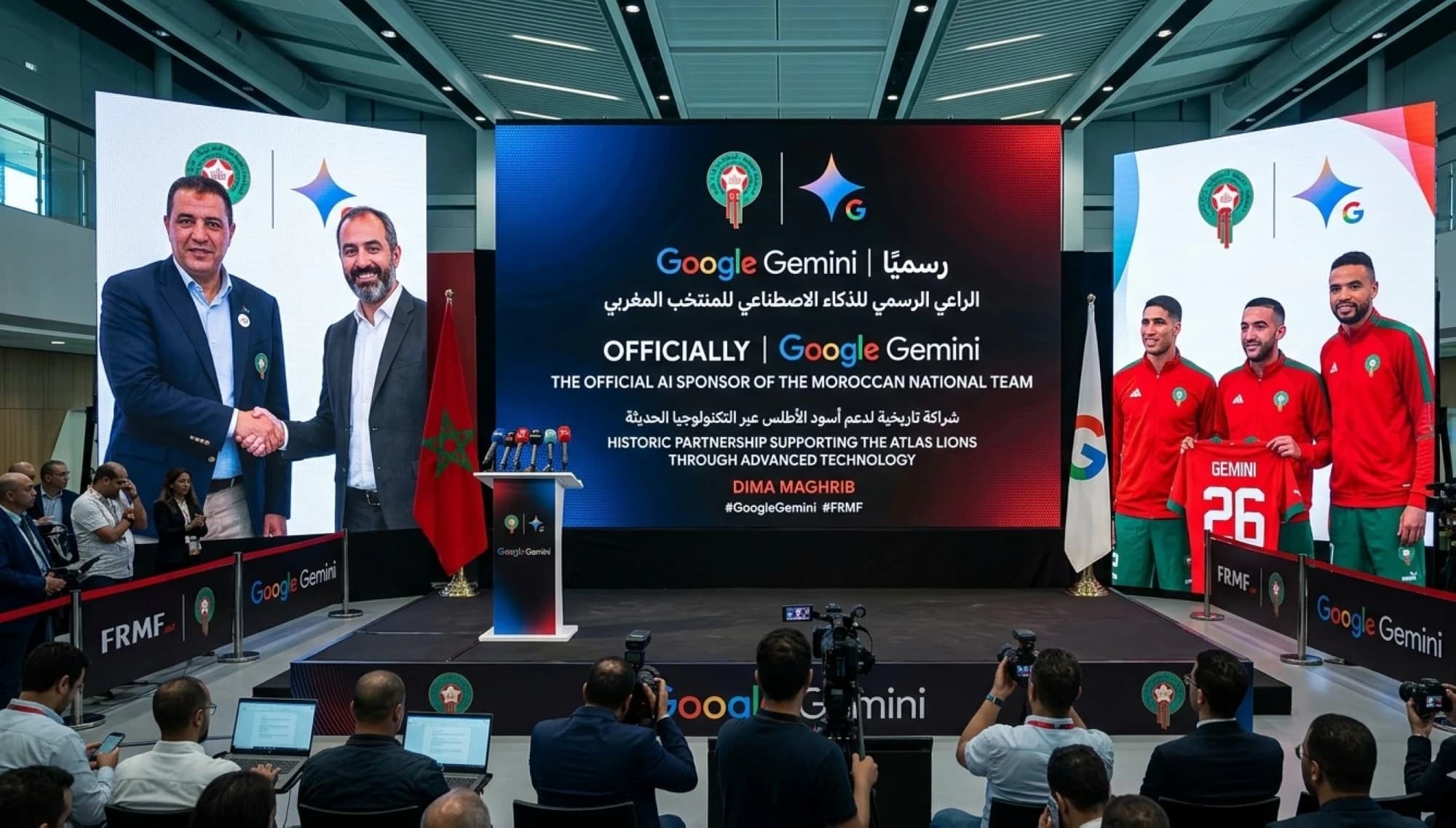 Google Gemini شريكا للمنتخب المغربي