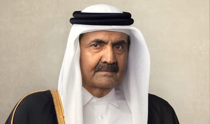 جلالة الملك يعزي أمير قطر في وفاة والده