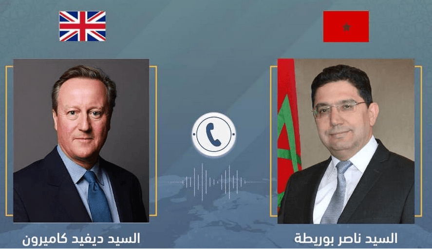 السيد بوريطة يجري محادثات هاتفية مع نظيره البريطاني دافيد كاميرون.