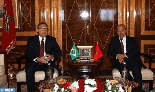السيد ميارة يجري مباحثات مع سفير البرازيل .