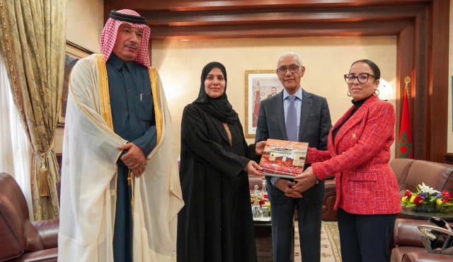 رئيس مجلس النواب يتباحث مع وفد عن مجلس الشورى القطري.