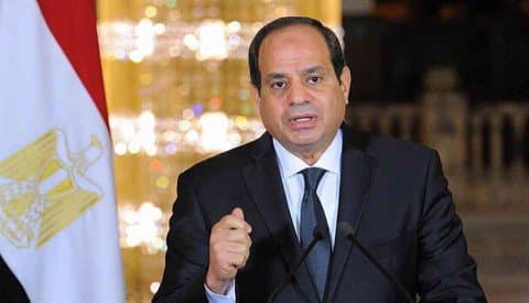 الرئيس المصري السيسي يشدد على دعم مصر لفلسطين في احتفالية وزارة الأوقاف
