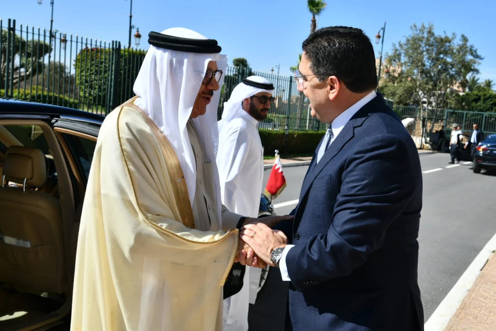 ناصر بوريطة يستقبل وزير خارجية مملكة البحرين