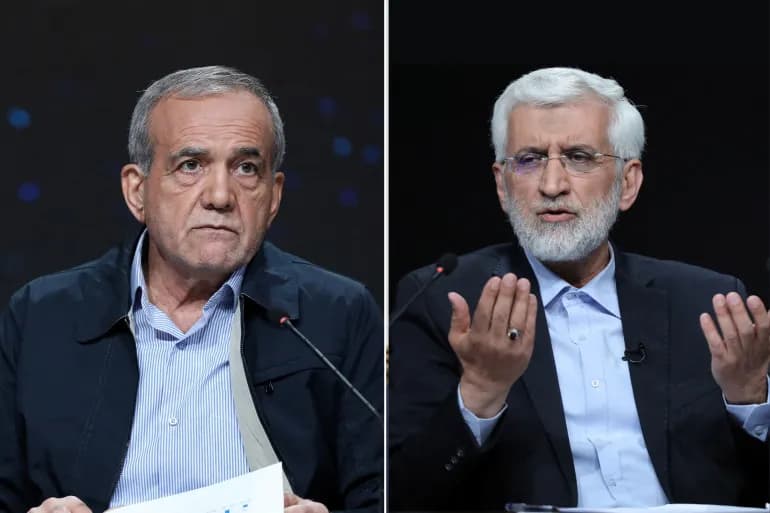 بزشكيان وجليلي.. إصلاحي ومحافظ في الجولة الثانية من انتخابات إيران