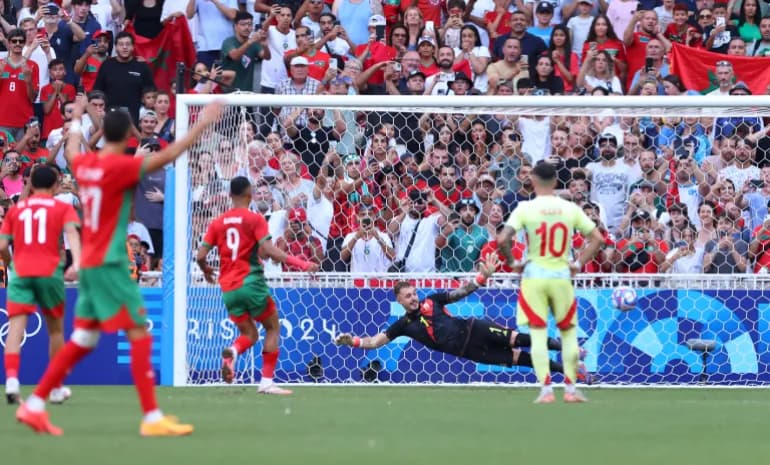 المغرب ينهى الشوط الأول متقدما على إسبانيا بهدف رحيمي
