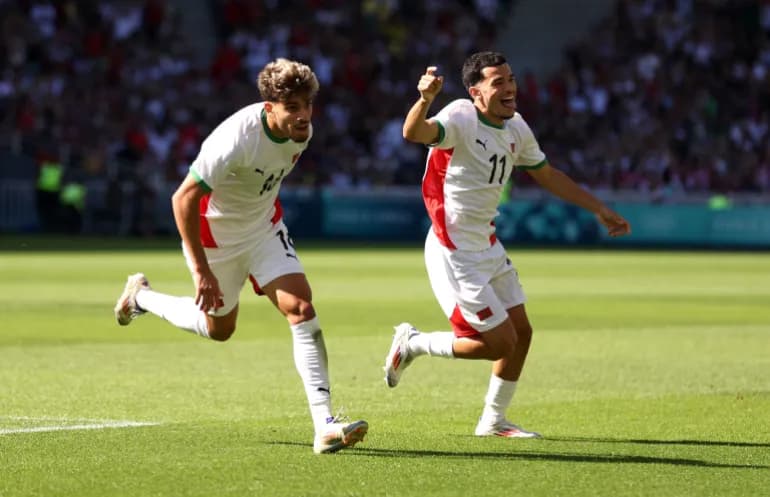 انتهاء الشوط الأول بتفوق المنتخب المغربي على نظيره المصري 2-0