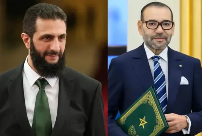 جلالة الملك يهنئ أحمد الشرع بمناسبة توليه رئاسة الجمهورية السورية
