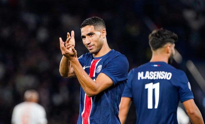 أشرف حكيمي ينافس على جائزة أفضل لاعب في الدوري الفرنسي لشهر فبراير