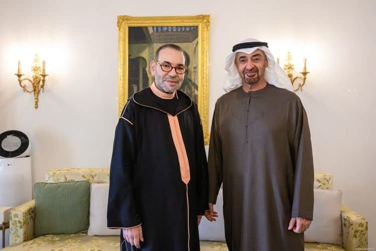 جلالة الملك يستقبل محمد بن زايد بالرباط